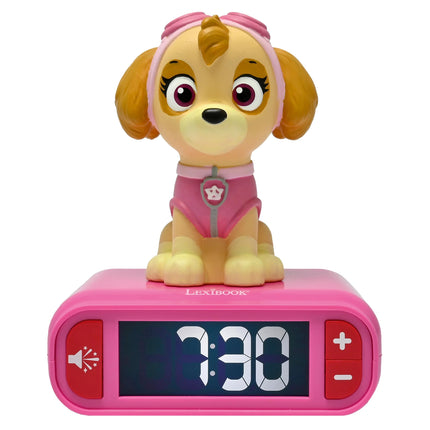 Lexibook Budík s nočním 3D světlem Skye - Tlapková patrola