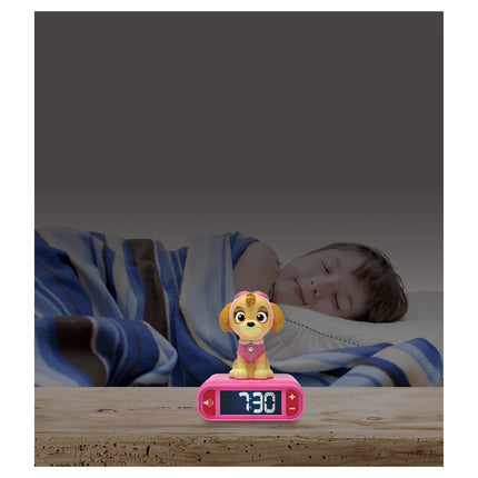 Lexibook Budík s nočním 3D světlem Skye - Tlapková patrola