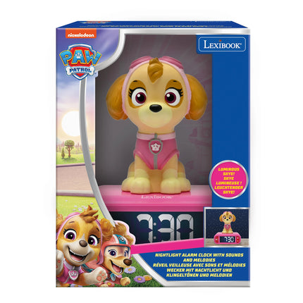 Lexibook Budík s nočním 3D světlem Skye - Tlapková patrola