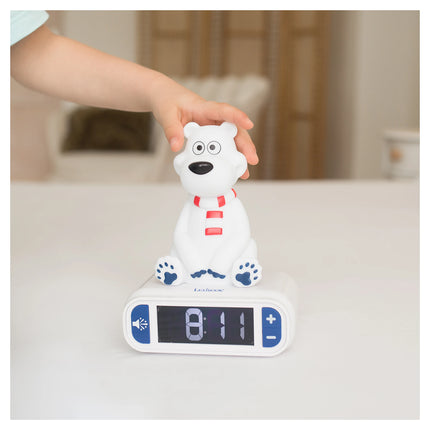 Lexibook Budík s nočním 3D světlem Polární medvěd