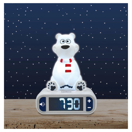 Lexibook Budík s nočním 3D světlem Polární medvěd