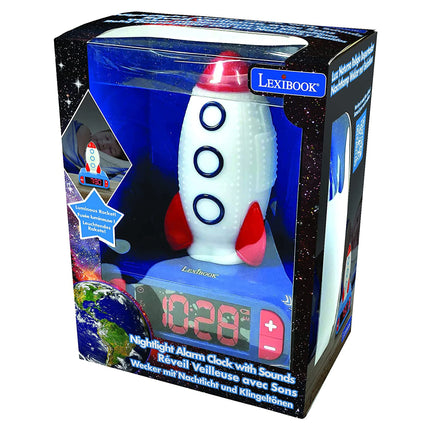 Lexibook Budík s nočním 3D světlem Raketa