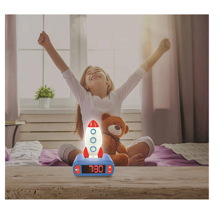 Lexibook Budík s nočním 3D světlem Raketa
