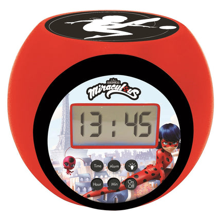 Lexibook Budík s projektorem - Miraculous: Kouzelná Beruška a Černý kocour