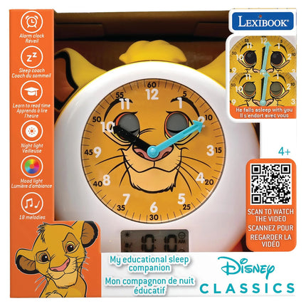 Lexibook Budík Simba - společník pro snadné usínání - Lví král