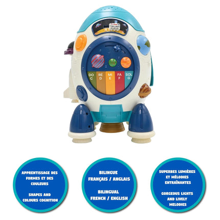 Lexibook Francouzsko-anglická interaktivní raketa Jupiter s projektorem