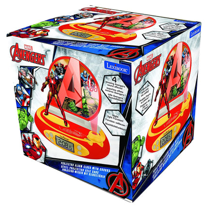 Lexibook 3D budík s projektorem Iron Man - Avengers
