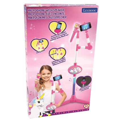 Lexibook Mikrofon se stojanem a reproduktorem - Jednorožec