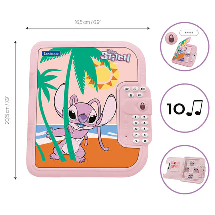 Lexibook Elektronický zápisník Secret Safe Angel - Disney Stitch