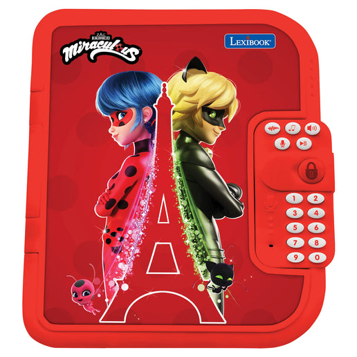 Lexibook Elektronický zápisník Secret Safe - Miraculous: Kouzelná Beruška a Černý kocour