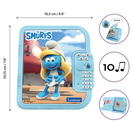 Lexibook Elektronický zápisník Secret Safe - Šmoulové