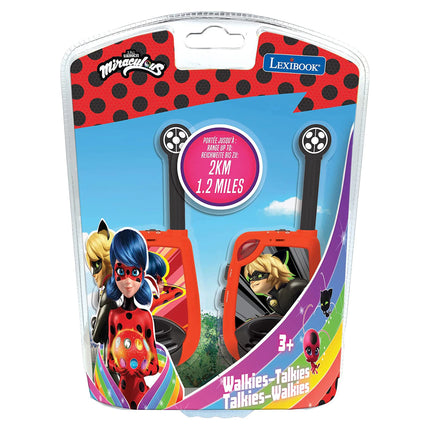 Lexibook Digitální vysílačky s dosahem až 2 km - Miraculous: Kouzelná Beruška a Černý kocour