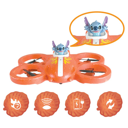 Lexibook Létající vesmírná loď na dálkové ovládání - Disney Stitch