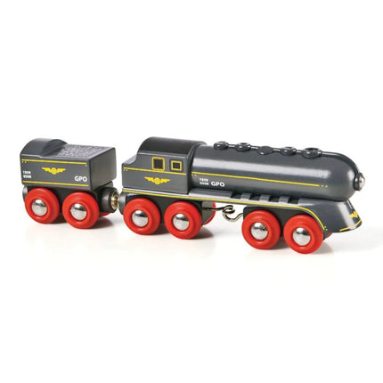 BRIO Rychlý šedý vlak s vagonem