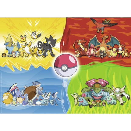Ravensburger Puzzle: Druhy Pokémonů 150 dílků