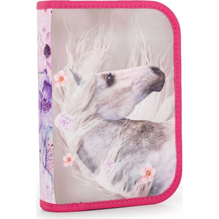 Oxybag Penál jednopatrový prázdný 2 chlopně kůň Romantic