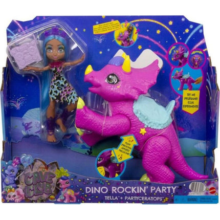 Cave Club™ Panenka party Teila s dino zvířátkem