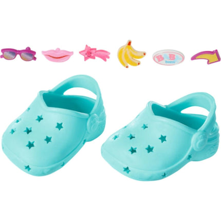 BABY born Gumové sandálky s ozdobami tyrkysové