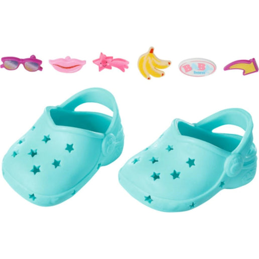 BABY born Gumové sandálky s ozdobami tyrkysové