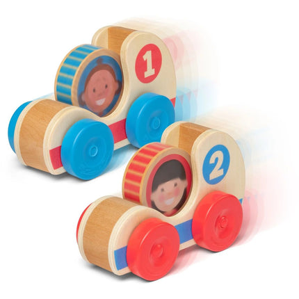 Melissa & Doug Go Tots Dřevěná závodní auta