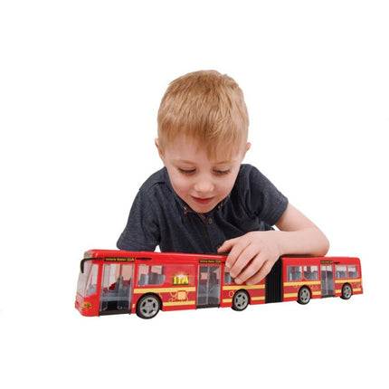 Teamsterz Autobus se zvukem a světlem červený