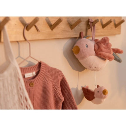 Hudební ptáček Květiny a motýli