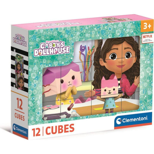 Puzzle Gábinin kouzelný domek Obrázkové kostky 12 ks