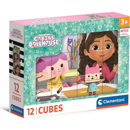 Puzzle Gábinin kouzelný domek Obrázkové kostky 12 ks