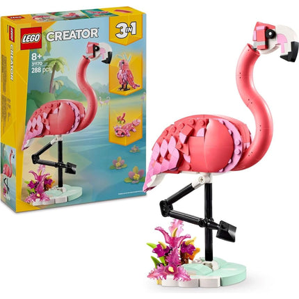 LEGO® Creator 3 v 1 31170 Divoká zvířata: Růžový plameňák