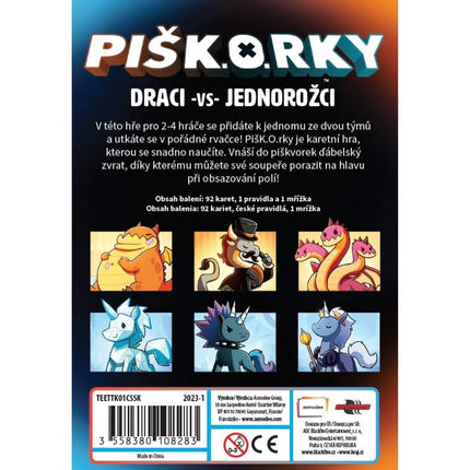 PIŠK.O.RKY: Draci vs Jednorožci