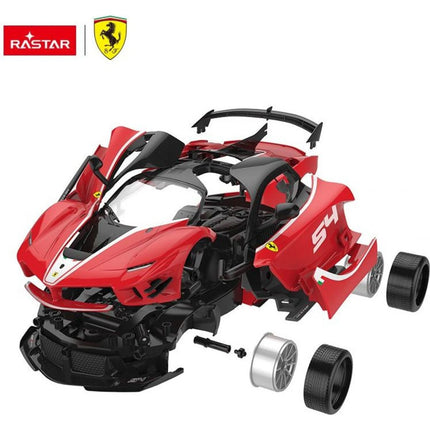 Rastar Stavebnice RC auto 1 : 18 Ferrari červené 84 dílků