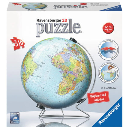 Ravensburger 3D Puzzle: Globus 540 dílků