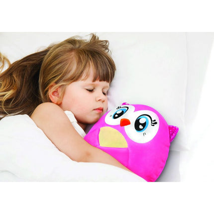 Sova Lumiluvs plyšová růžová 25 cm