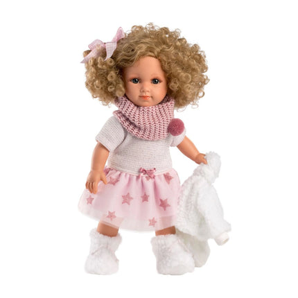 Elena Realistická panenka s měkkým látkovým tělem 53542 35 cm