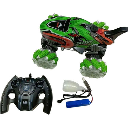 RC auto žralok zelené