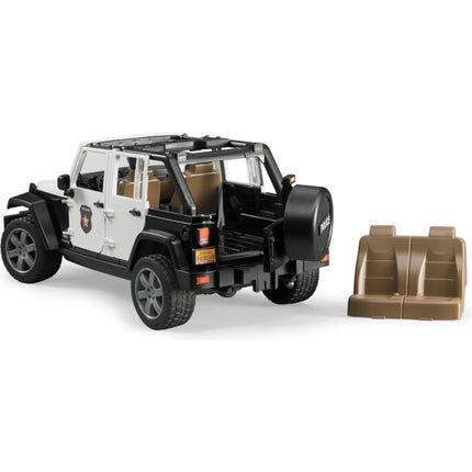 Bruder 02526 Policejní Jeep Wrangler Rubicon s figurkou