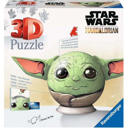 Puzzle Ball Star Wars: Baby Yoda s ušima 72 dílků
