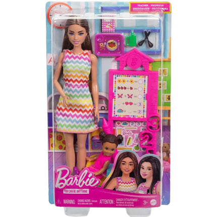 Barbie Herní set povolání s panenkou Učitelka JCR76