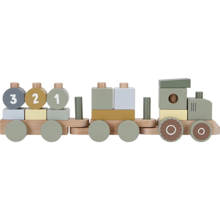 Vláček dřevěný traktor Farma