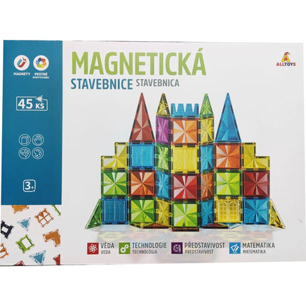 Magnetická stavebnice 45 ks Magnetic Tiles