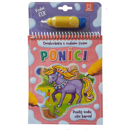 Omalovánka s vodním fixem Poníci