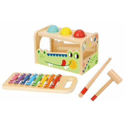 2Kids Toys Zatloukačka a xylofon Krokodýl