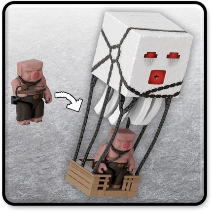 Minecraft velká figurka Ghast s ohnivou koulí