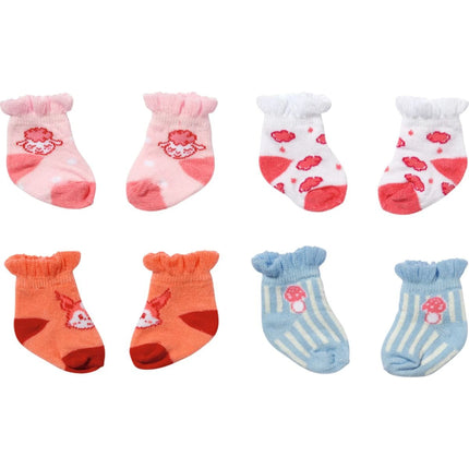 Baby Annabell Ponožky 2 páry pro panenku 43 cm modré a oranžové