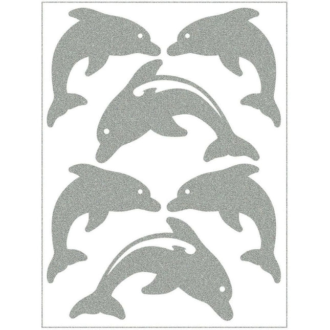 Reflexní nažehlovací motivy delfín