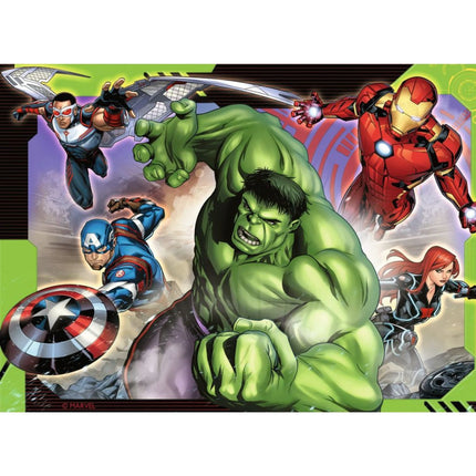 Ravensburger Puzzle: Marvel 4x puzzle v boxu - Avengers