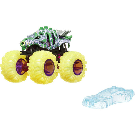 Hot Wheels Monster Trucks Power Smashers Truck Skelesaurus žlutá kola