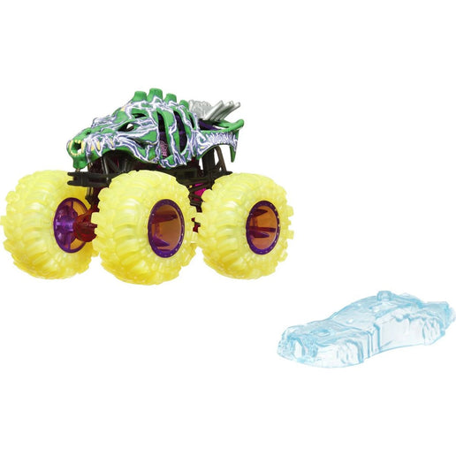 Hot Wheels Monster Trucks Power Smashers Truck Skelesaurus žlutá kola