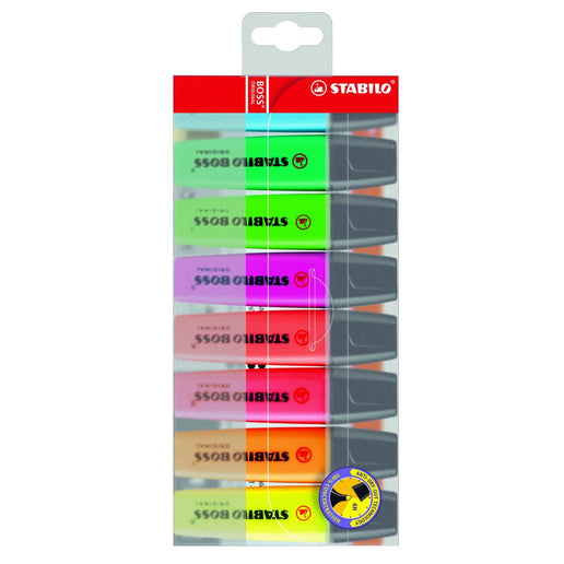 STABILO BOSS ORIGINAL Zvýrazňovač sada 8 ks