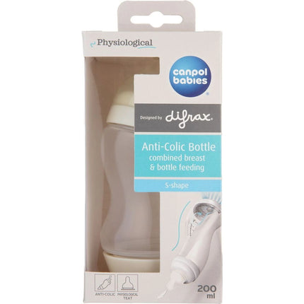 Lahev širokohrdlá antikoliková S Shape 200 ml